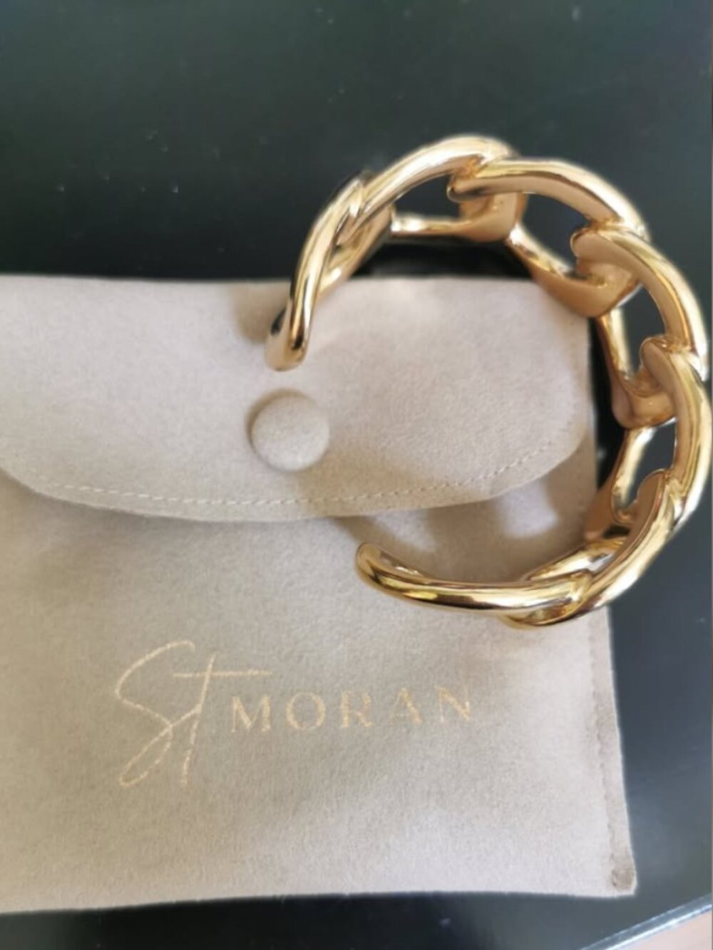 St. Moran Dylan Cuff Bracelet - Gold Tone -Standard Size - New